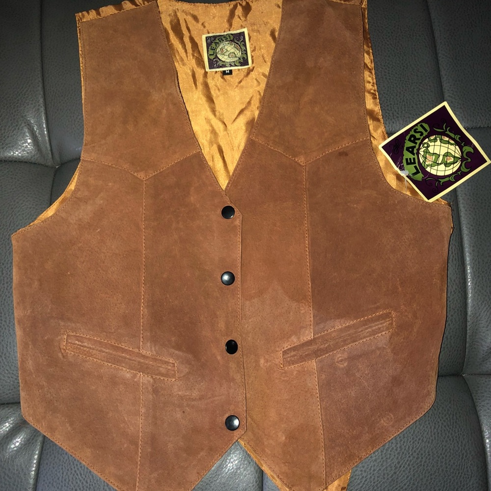 Learsi genuine suede vest size M